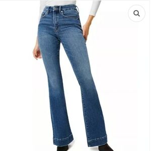Good American Blue Flare Jeans